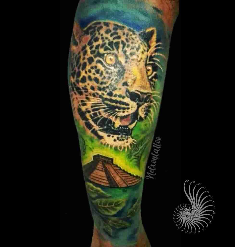 Tigre. Diseño de Ancestral Ink - Tattoo Studio. Vilcabamba - Ecuador