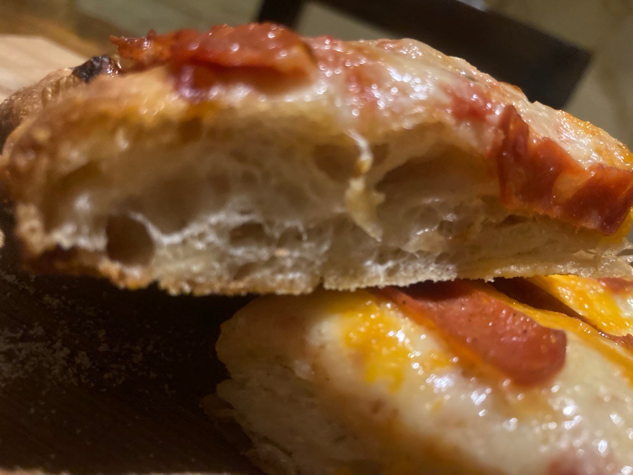 Roman pizza in Loja, Ecuador.