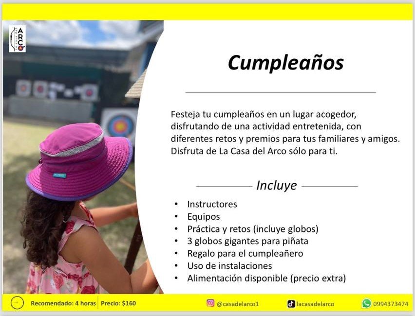 Birthday events in Vilcabamba with family and friends